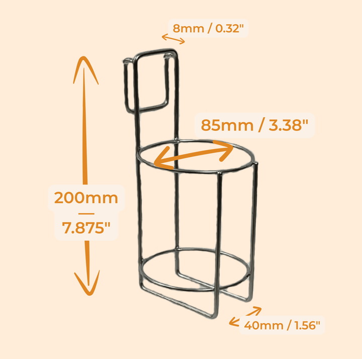 Water Bottle Holder - Critter Colony Club - Our water bottle holder can fit most all guinea pig water bottles and can be hung on almost all guinea pig cage types. These are the dimensions of the water bottle holder.